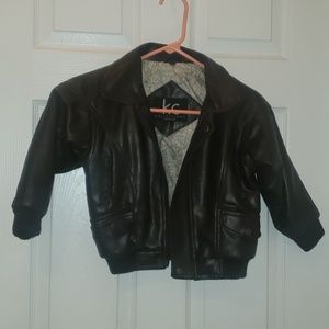 Kids Faux Leather Jacket